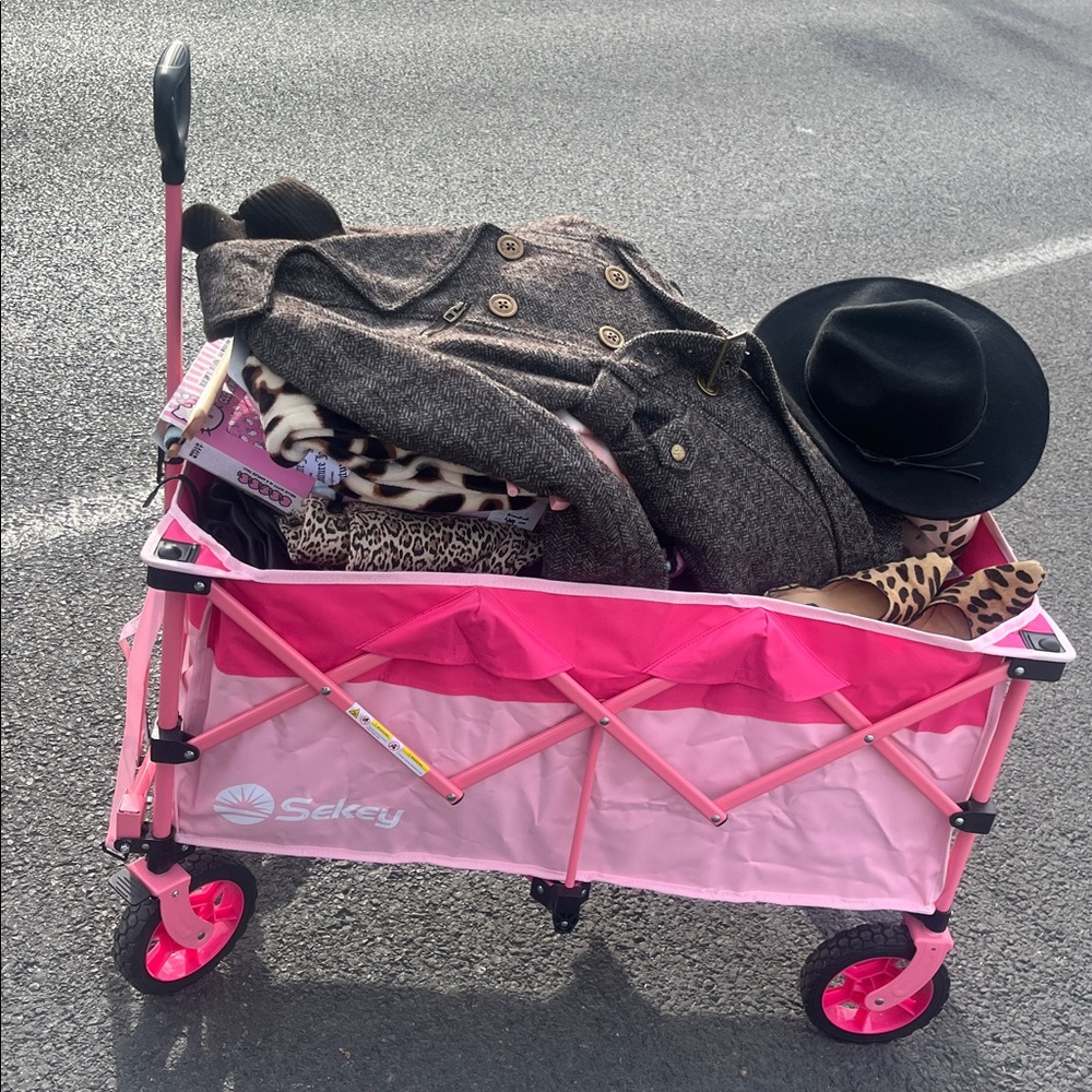 NIB PINK Collapsible Utility Wagon - Picture 5 of 10